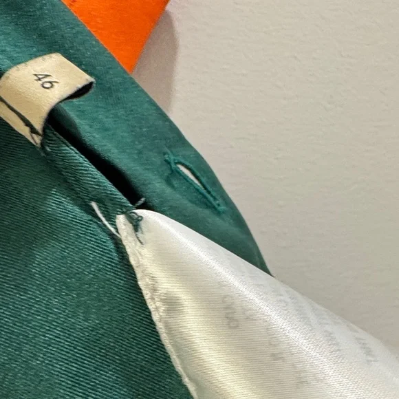 Gucci Dark Green and Vibrant Orange Casual Shirt - Picture 6 of 7